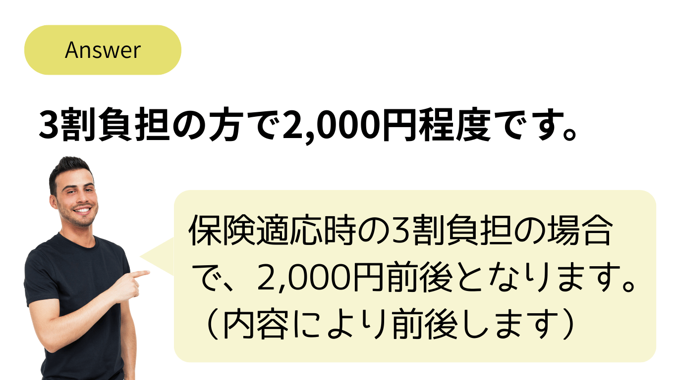 ギックリ料金