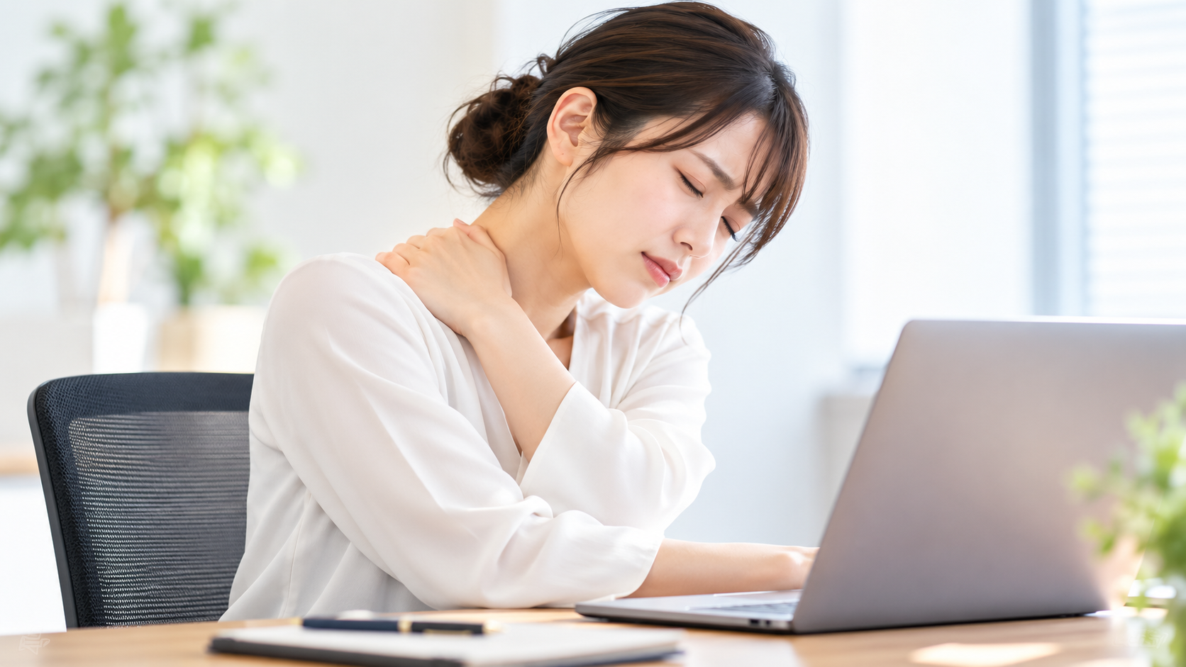 肩と首の状態を確かめる検査